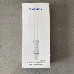 WAVLINK AC600 Outdoor Weatherproof WiFi Range Extender Dual Band Signal NO CORD